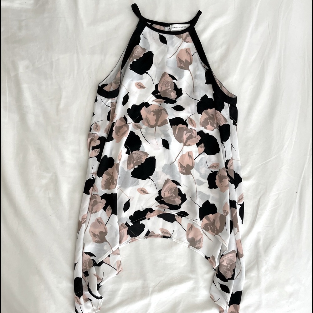 Katherine Kelly - Excellent Condition - Floral Print Woman’s Blouse Size Small